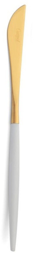 Нож столовый GO.03WGB, нержавеющая сталь 18/10, композитный материал, matte gold\white, CUTIPOL