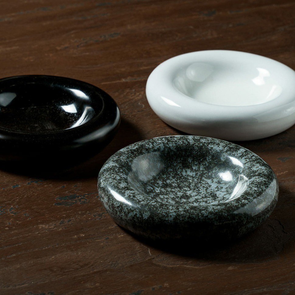 Тарелка E743-O-06159/6.5, 16,5 см, керамика, Green/black, ROOMERS TABLEWARE