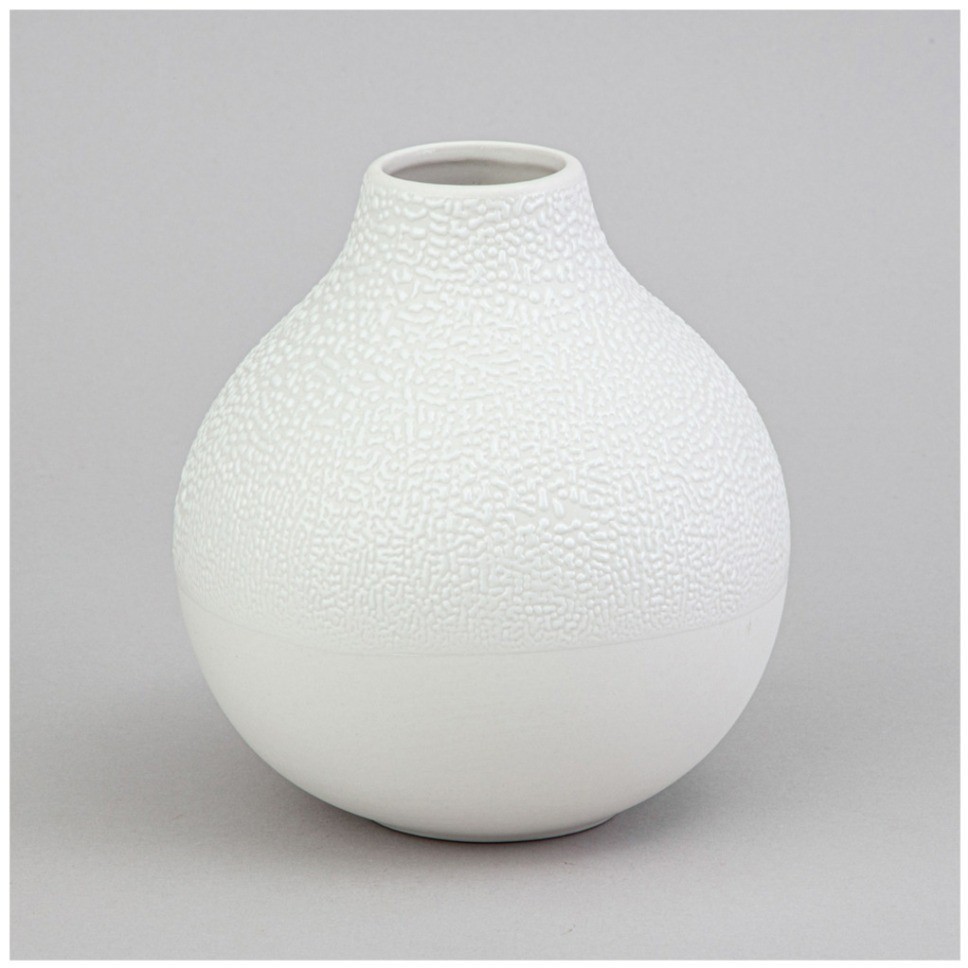 Ваза коллекция "жемчужина" 12*12*13,2см  цвет: белый Lefard (374-157)