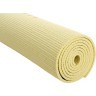 Коврик для йоги и фитнеса FM-101, PVC, 173x61x0,6 см, желтый пастель (1005320)