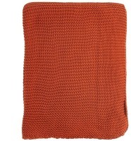 Плед жемчужной вязки терракотового цвета essential, 180х220 см (63272)