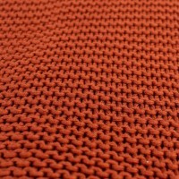 Плед жемчужной вязки терракотового цвета essential, 180х220 см (63272)