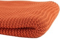 Плед жемчужной вязки терракотового цвета essential, 180х220 см (63272)