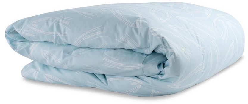 Пододеяльник двухсторонний из перкаля голубого цвета с принтом Свежесть леса russian north, 200х200 (63279)