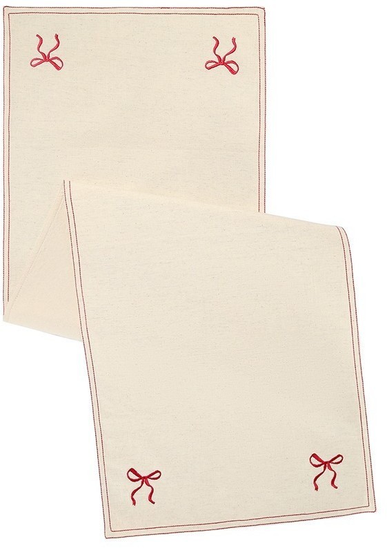 Дорожка на стол fancy bows бежевого цвета из коллекции essential, 45x150 см (79422)