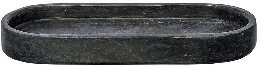 Поднос marm, 25х10 см, черный мрамор (75922)