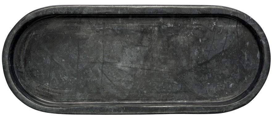 Поднос marm, 25х10 см, черный мрамор (75922)