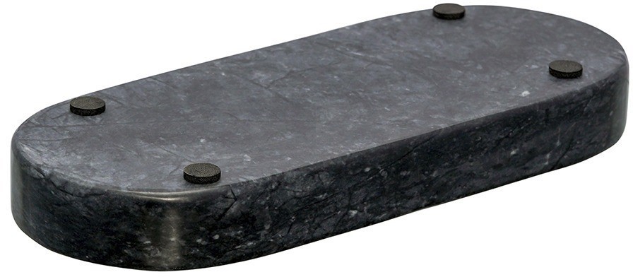 Поднос marm, 25х10 см, черный мрамор (75922)