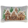 Подушка вязаная с новогодним рисунком christmas village из коллекции new year essential, 40x60 см (79347)