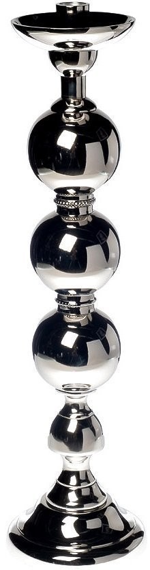 Подсвечник металлический цвет хром d12*48см (TT-00006331)