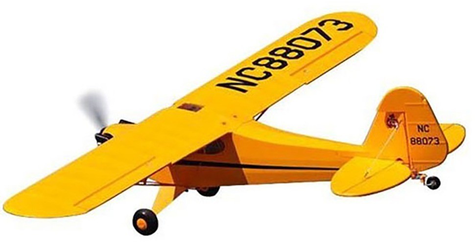 Радиоуправляемый самолет Top RC J3 1400mm Yellow RTF (TOP067C)