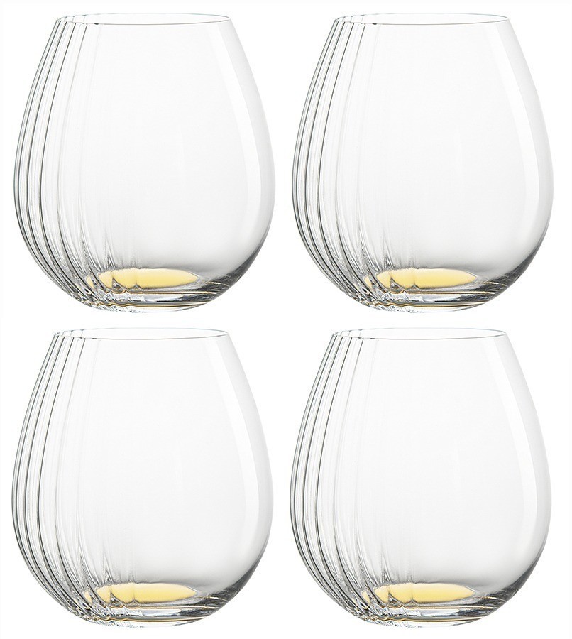 Набор бокалов для вина alice, 610 мл, золотистые, 4 шт. (76606)