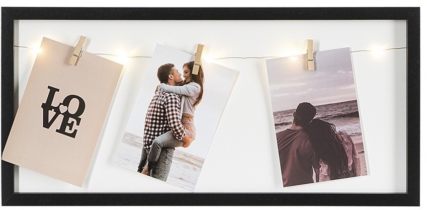 Рамка для фотографий с подсветкой everyday, 23х49 см, черная (76271)