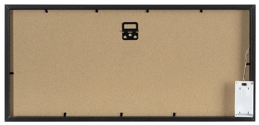 Рамка для фотографий с подсветкой everyday, 23х49 см, черная (76271)