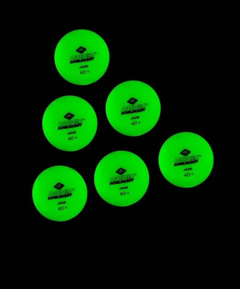 Мяч для настольного тенниса Glow in the dark, 6 шт. (825635)