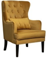 Кресло Rimini велюр горчичный Colton 022-ORANG 74*84*104см с подушкой (TT-00011016)