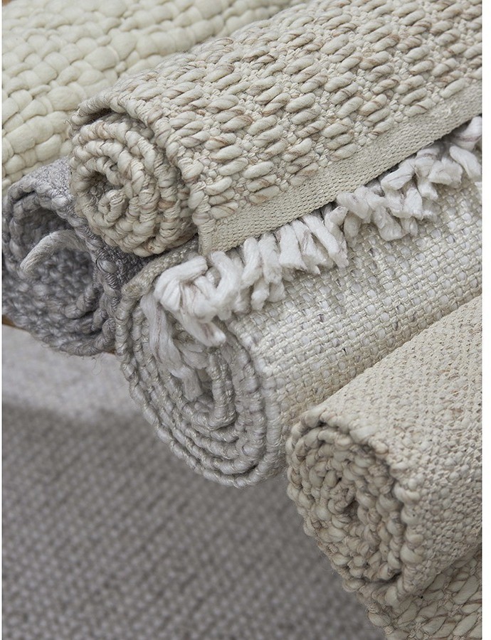 Ковер из переработанного пластика бежевого цвета из коллекции ethnic, 60х90 см (77518)