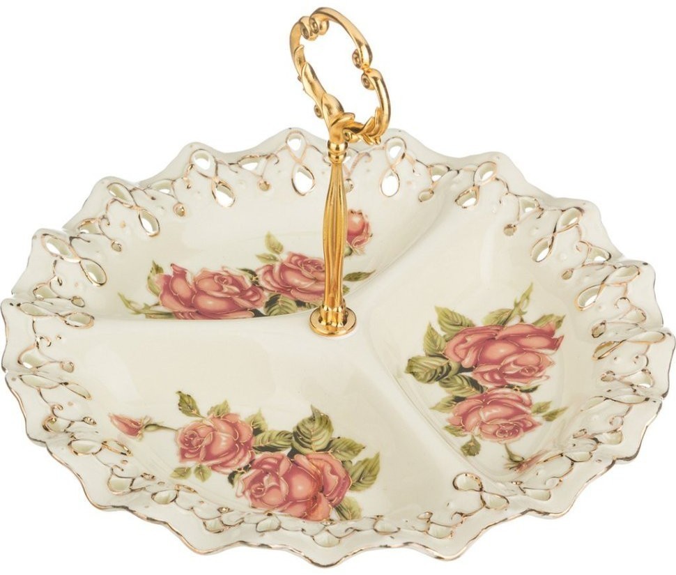 Менажница 3-х секционная.диаметр=23 см Hebei Grinding (126-503)