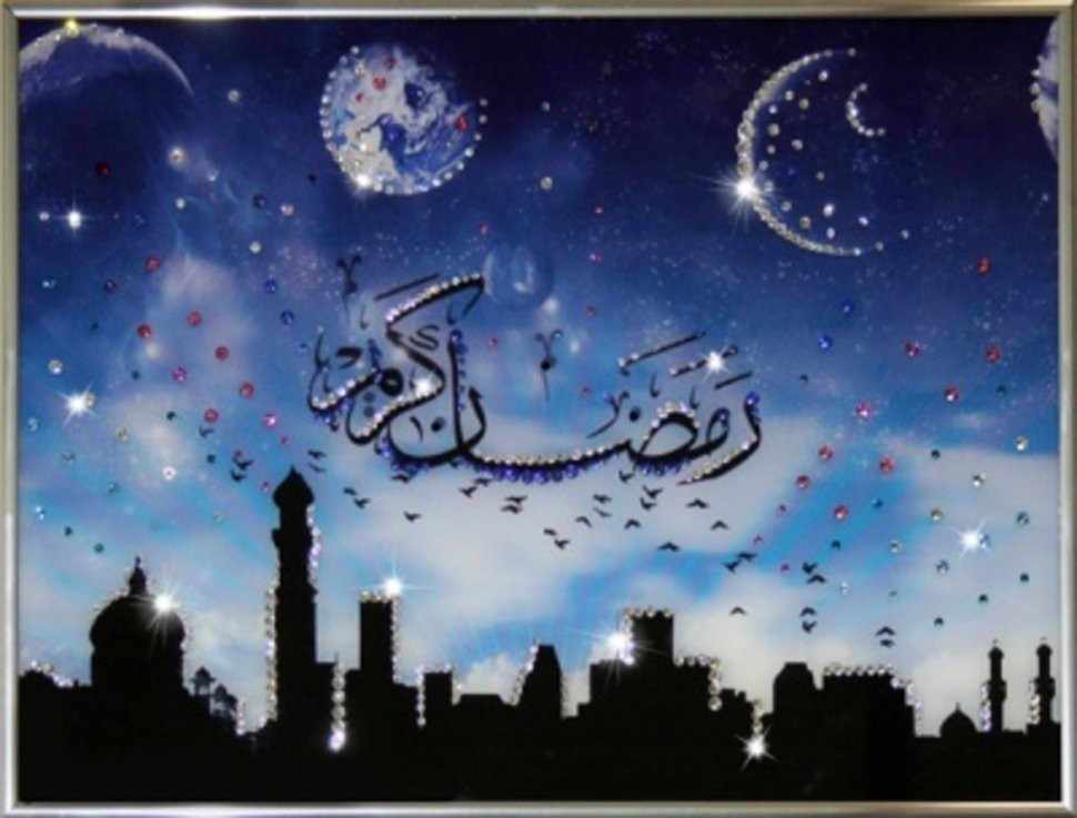 Картина Священная Мекка с кристаллами Swarovski (1273)