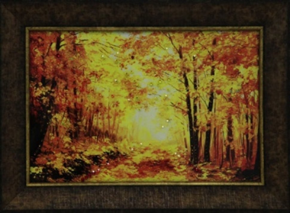 Картина Золотая пора с кристаллами Swarovski (1693)