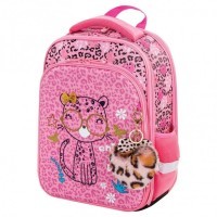 Ранец для девочек Brauberg Quadro Pink leopard 17 л 229950 (76573)