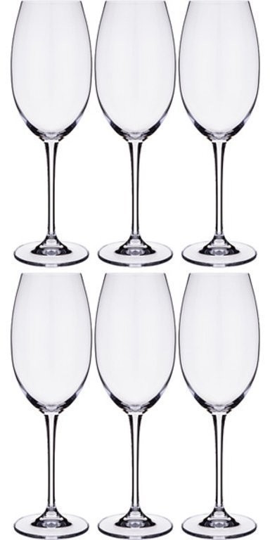 Набор бокалов для вина из 6 шт. "esta/fulica" 400 мл высота=25 см Crystalite Bohemia (669-260)