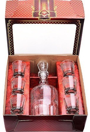 Набор д/вина 7пр. "Мираж" графин+6 стаканов (1230-Г)