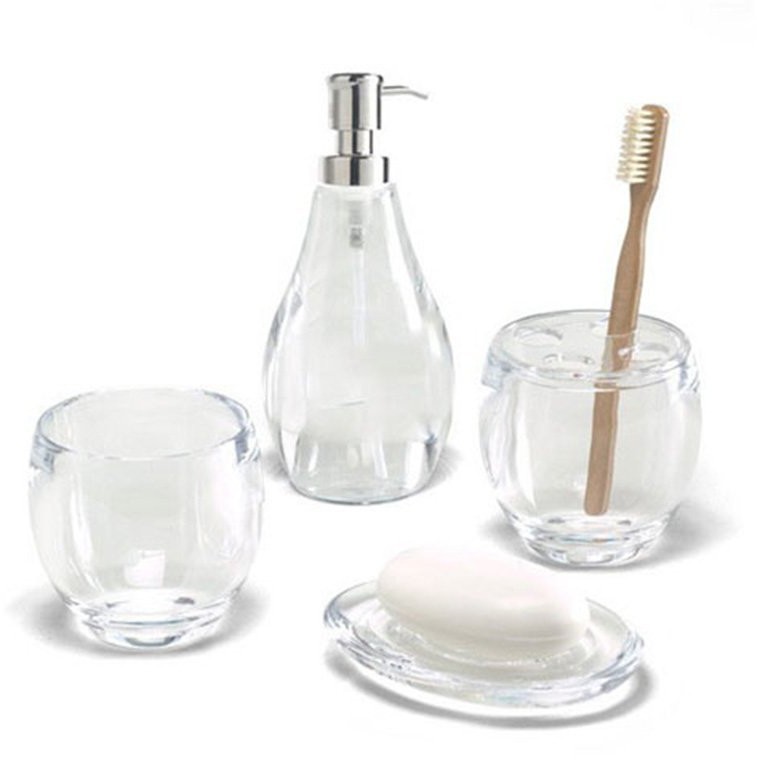 Диспенсер для мыла droplet, 280 мл, прозрачный (41679)