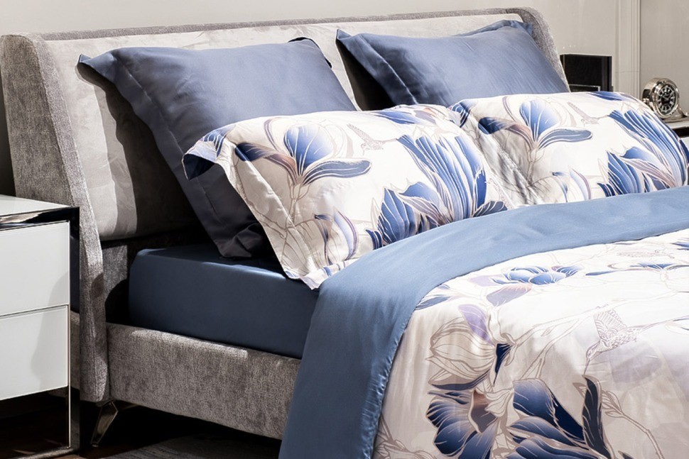 Простыня тенсель синяя 270*280 (TT-00012242)