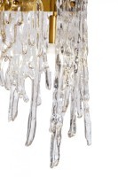 Люстра Tiara круглая латунь/стекло прозр. d80*h63см (TT-00007577)