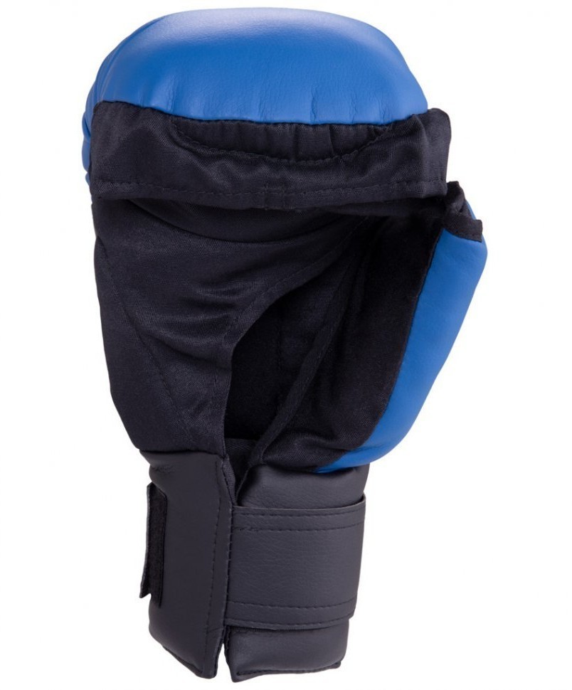 Перчатки для рукопашного боя, к/з, синий (207883)