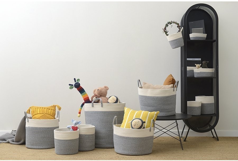 Кашпо gerd, D30х29 см кремовое/светло-серое (74831)