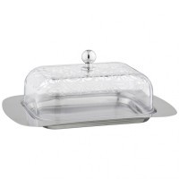 Масленка agness с пластиковой крышкой 19*12*7 см (912-010)