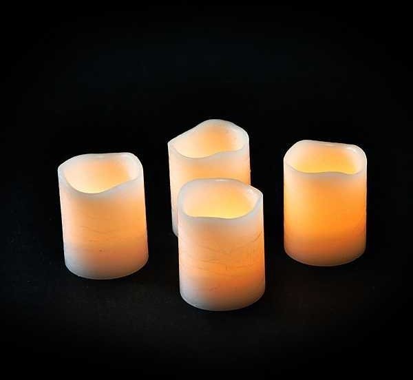 Декор набор свечей б/о теплый свет 6,5*5 см