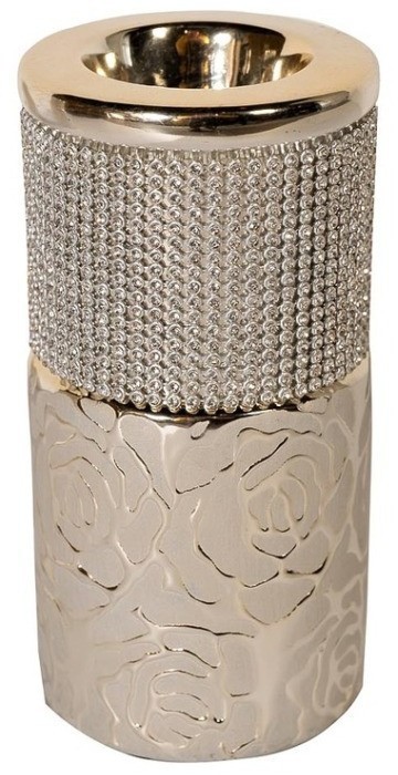 Подсвечник золотистый со стразами 7,5*7,5*20см (TT-00004295)