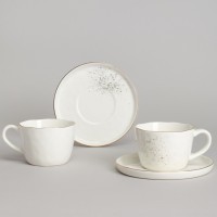 Чайный набор bronco &quot;gold&quot; на 2 пер. 4 пр. 200 мл (263-1359)