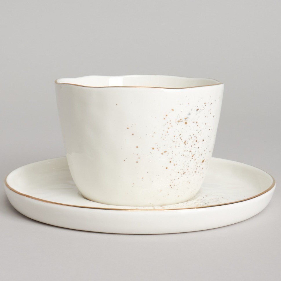 Чайный набор bronco "gold" на 2 пер. 4 пр. 200 мл (263-1359)