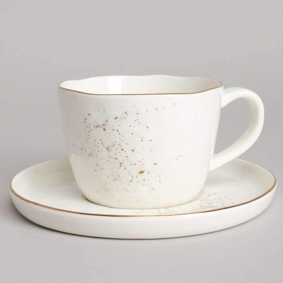 Чайный набор bronco "gold" на 2 пер. 4 пр. 200 мл (263-1359)