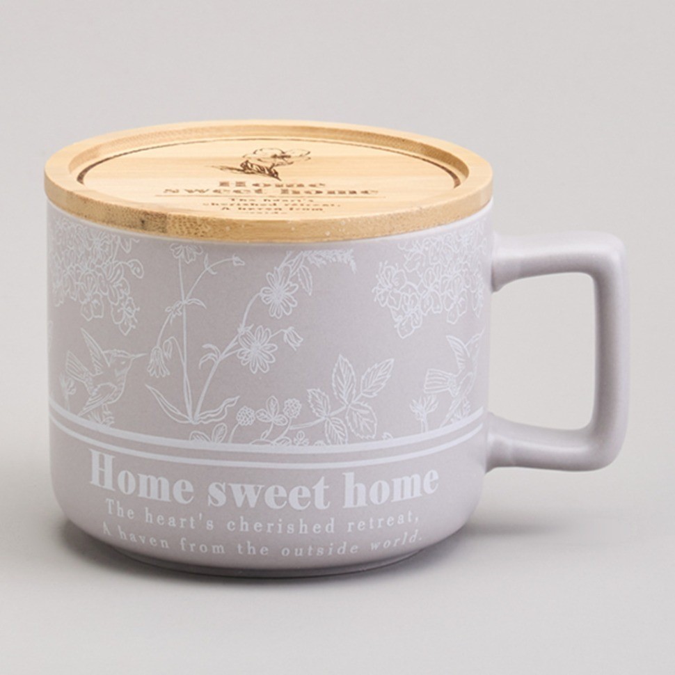 Кружка lefard 400мл с бамбуковой крышкой "loving family" 9.6*8cm (756-478)