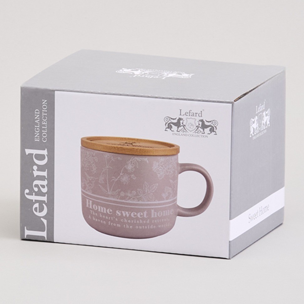 Кружка lefard 400мл с бамбуковой крышкой "loving family" 9.6*8cm (756-478)