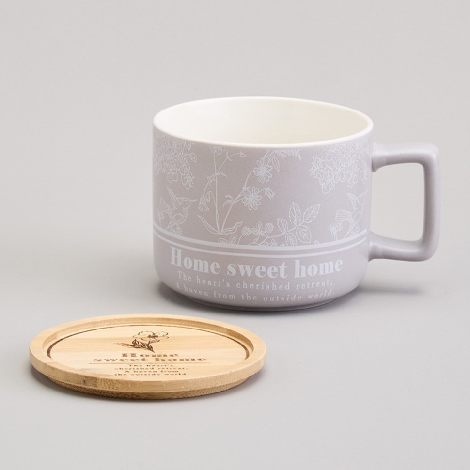 Кружка lefard 400мл с бамбуковой крышкой "loving family" 9.6*8cm (756-478)