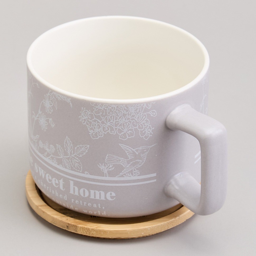 Кружка lefard 400мл с бамбуковой крышкой "loving family" 9.6*8cm (756-478)