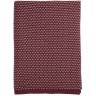 Плед из хлопка фактурной вязки бордового цвета из коллекции essential, 130х180 см (65887)