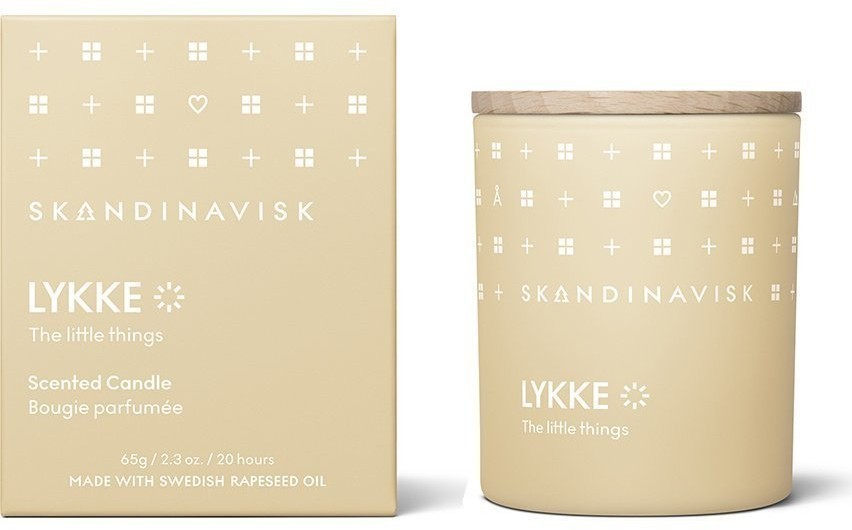 Свеча ароматическая lykke с крышкой, 65 г (новая) (70375)