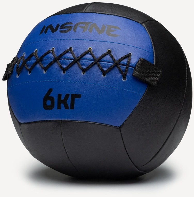 Медбол INSANE IN24-WB100, 6 кг, синий (2111038)