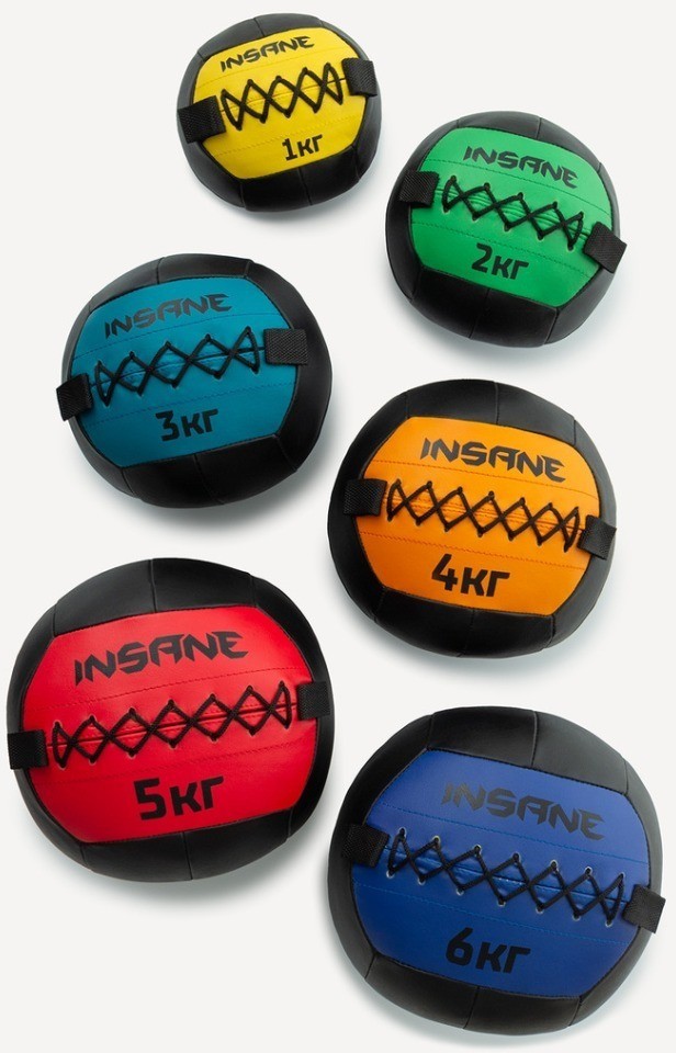 Медбол INSANE IN24-WB100, 6 кг, синий (2111038)