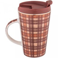 Кружка lefard &quot;break time&quot;  450мл в клеточку (756-290)