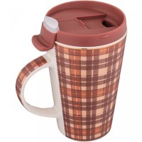 Кружка lefard &quot;break time&quot;  450мл в клеточку (756-290)