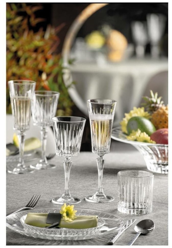 Набор бокалов для шампанского из 6 шт. "timeless" 210 мл. высота=24 см. RCR (305-622)