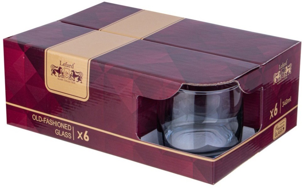 Набор стаканов из 6 шт "черное море омбре" 310 мл Lefard (194-733)